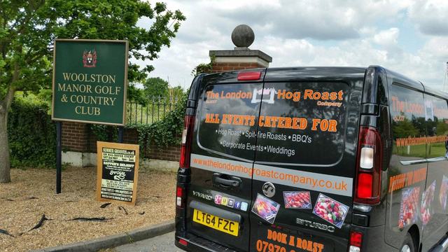 Our van at Woolston Manor Golf & Country Club